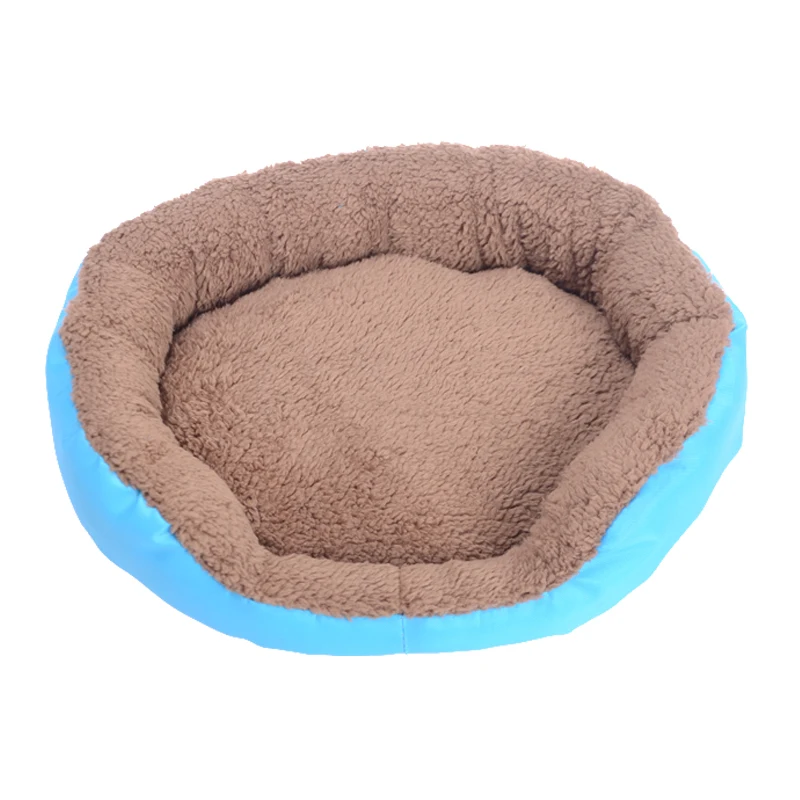 Теплые утолщенные кровати для домашних собак карамельный цвет круглый диван-кровать для маленьких собак мягкий флис Щенок Домашние животные кошка домик коврик Чихуахуа питомник