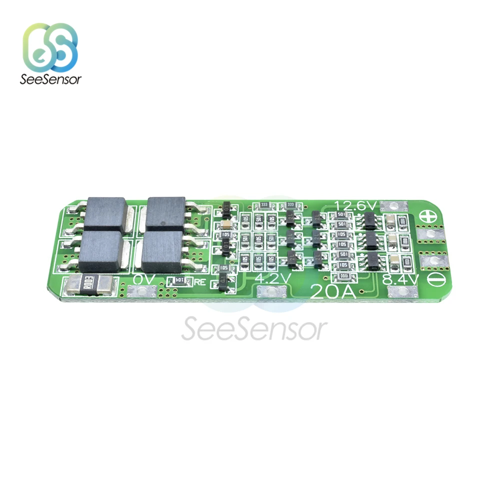 3S 20A литий ионная литиевая батарея 18650 зарядное устройство PCB BMS Защитная плата для