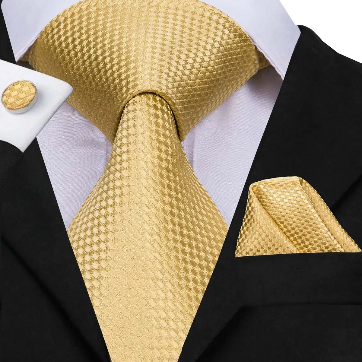 Hi-Tie горячая Распродажа галстуков для мужчин новый модный стиль золотые