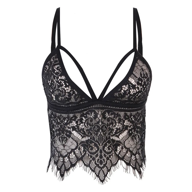 Бюстгальтер без косточек Женский кружевной с цветочным принтом|bra let|unpadded brabralette