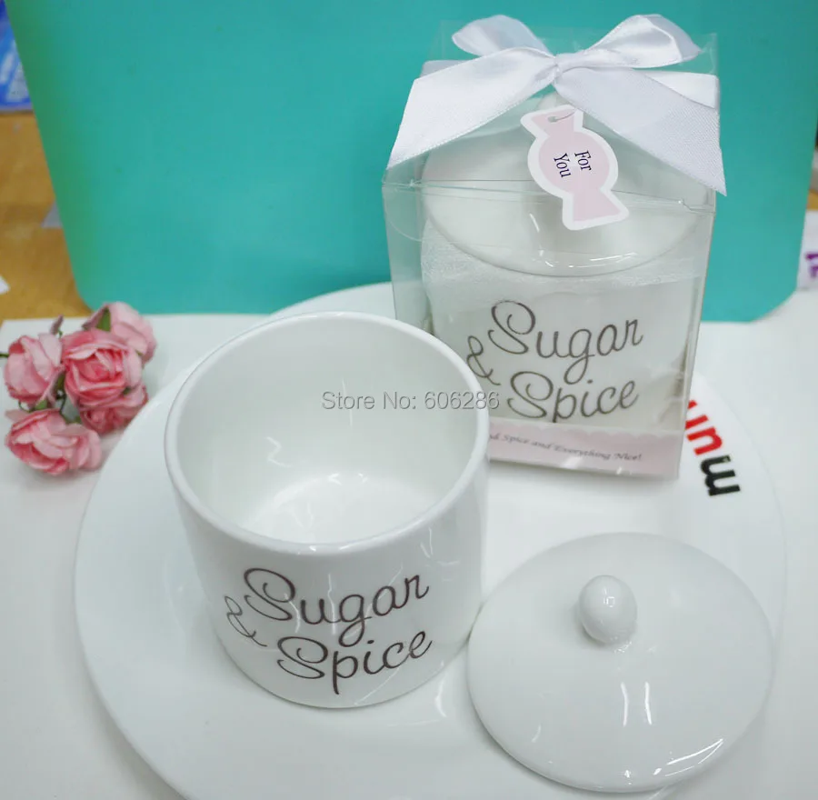 (30 шт./лот) лучшая фарфоровая сахарница сахар и специи вечерние товары для дня