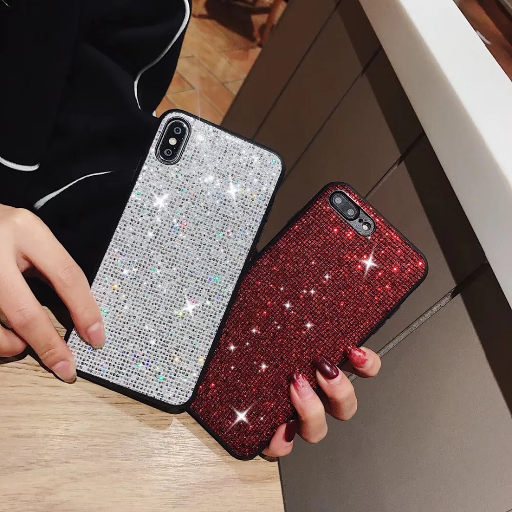 Для iPhone 11 Pro Max чехол со стразами роскошный блестящий сверкающий Мягкий ТПУ