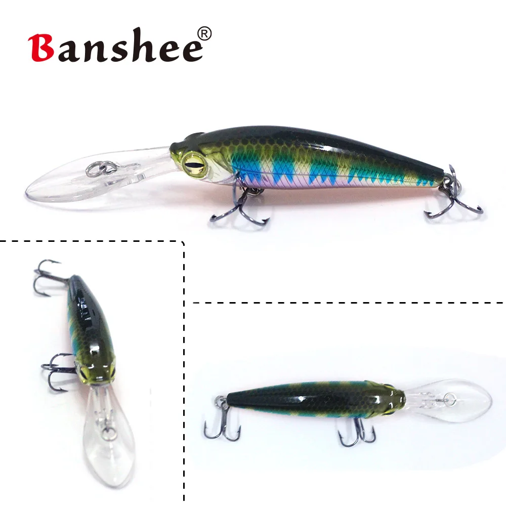 Banshee WF01 длинная губа Jerkbait 60 мм/6 г 3 шт./лот искусственный Троллинг на маленькую рыбешку воблер рыболовные приманки для моря для озера реки Длинные литья
