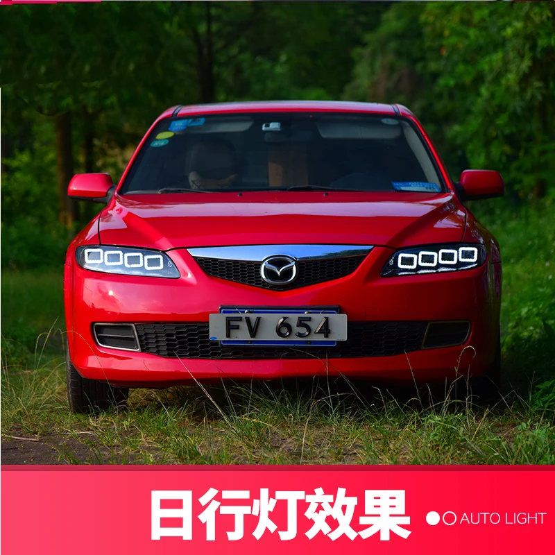 Автомобильный стайлинг фары для Mazda 6 2003 2015 Mazda6 все светодиодный ные светодиодные