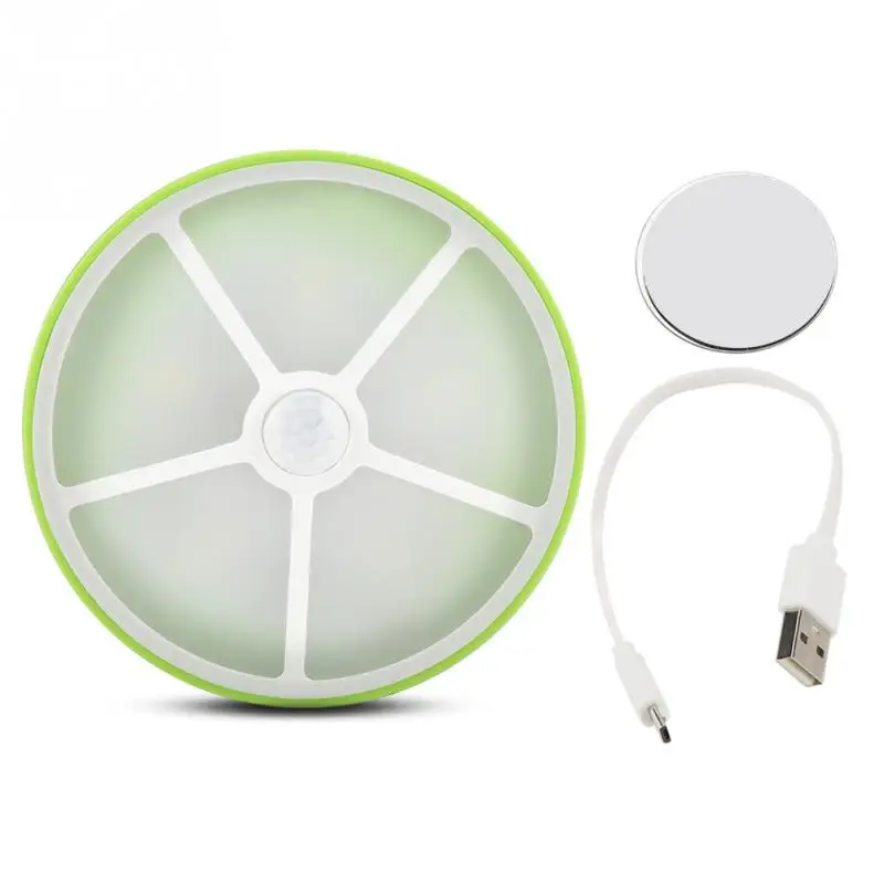 

Lemon Slice Shape LED Night Light Lightweight USB Charging Mini Decorating Lamp