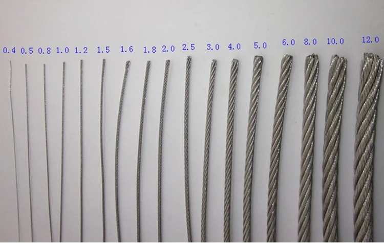 

100M ss316 stainless steel 0.3mm wire rope alambre cable softer fishing lifting cable 7X7 Structure 0.4mm diameter
