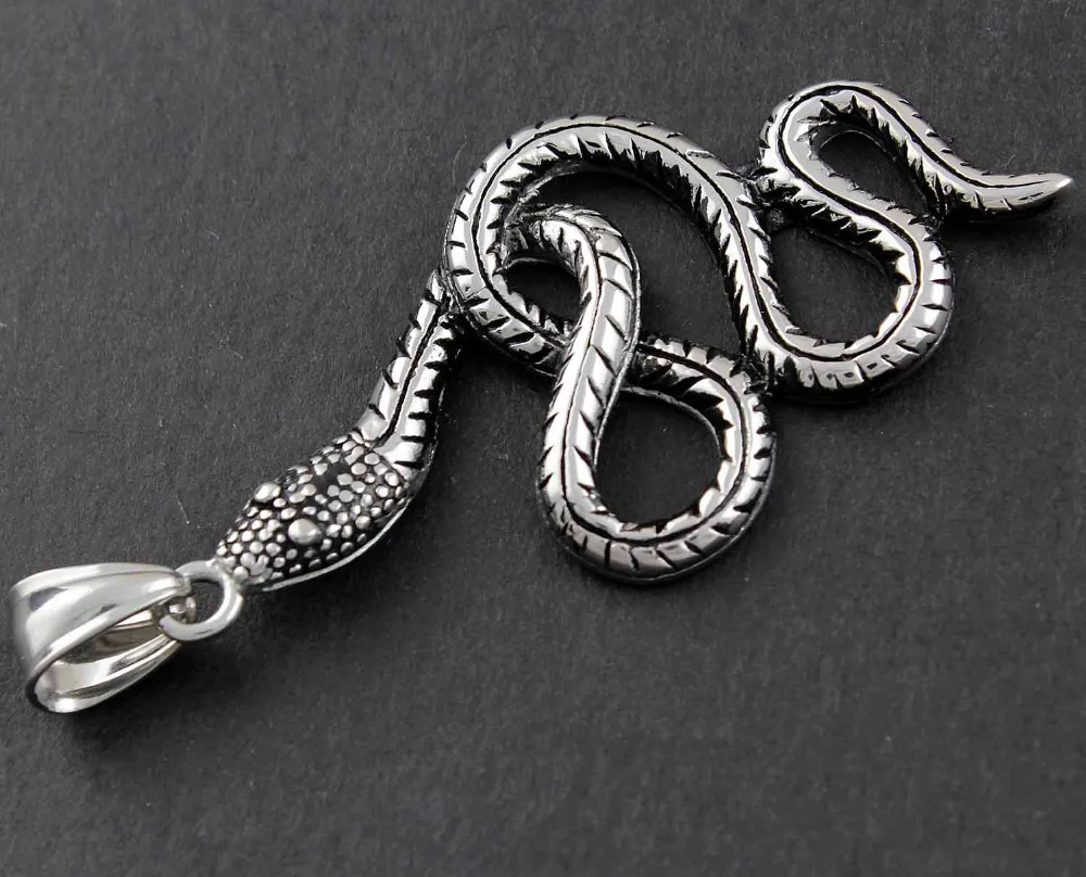 Змея из нержавеющей стали 316L ювелирные изделия бутика | Украшения и аксессуары