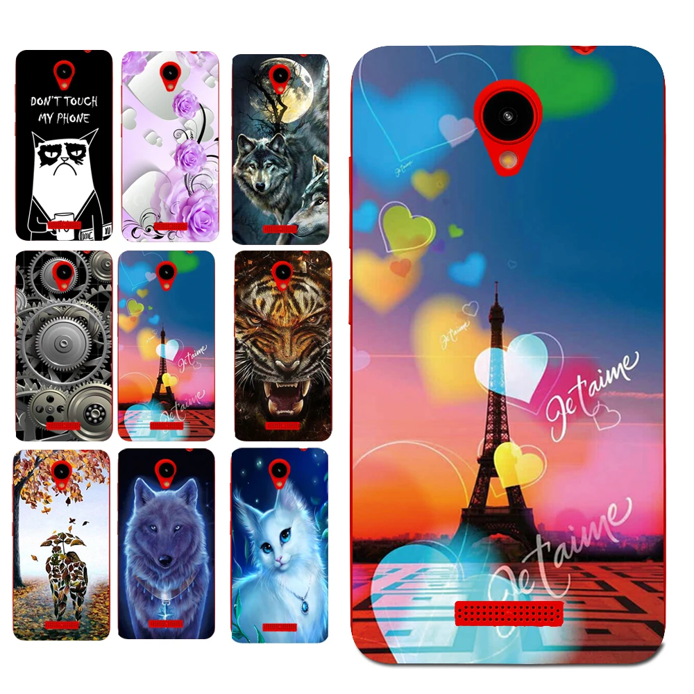 Черный чехол с рисунком для Prestigio Wize G3 PSP3510DUO мягкие чехлы из ТПУ|cover for prestigio|case