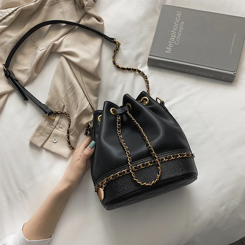 Модные сумки мессенджеры с заклепками 2019 роскошная сумка ведро из искусственной