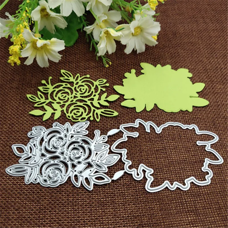 Металлические режущие штампы с кружевными цветами трафарет для скрапбукинга