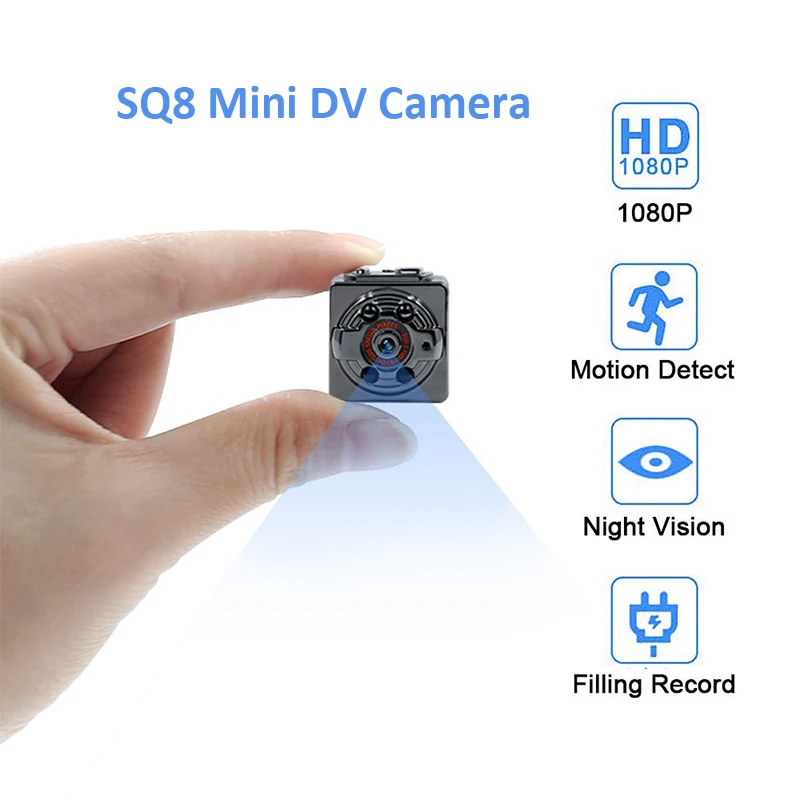 SQ8 Full HD 1080 P мини Камера инфракрасный Ночное видение Micro обнаружения движения