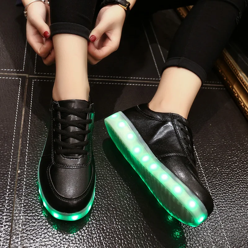 Мода 2016 года Высокое качество обувь со светодиодной подсветкой способный