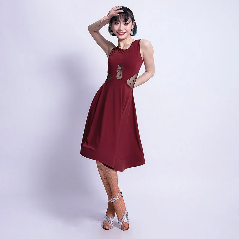Latin Dance Costumes Women Sexy Practice Clothes Female Adult 3 Colors Competition Dress Ladies Samba Wear DQL644 | Тематическая