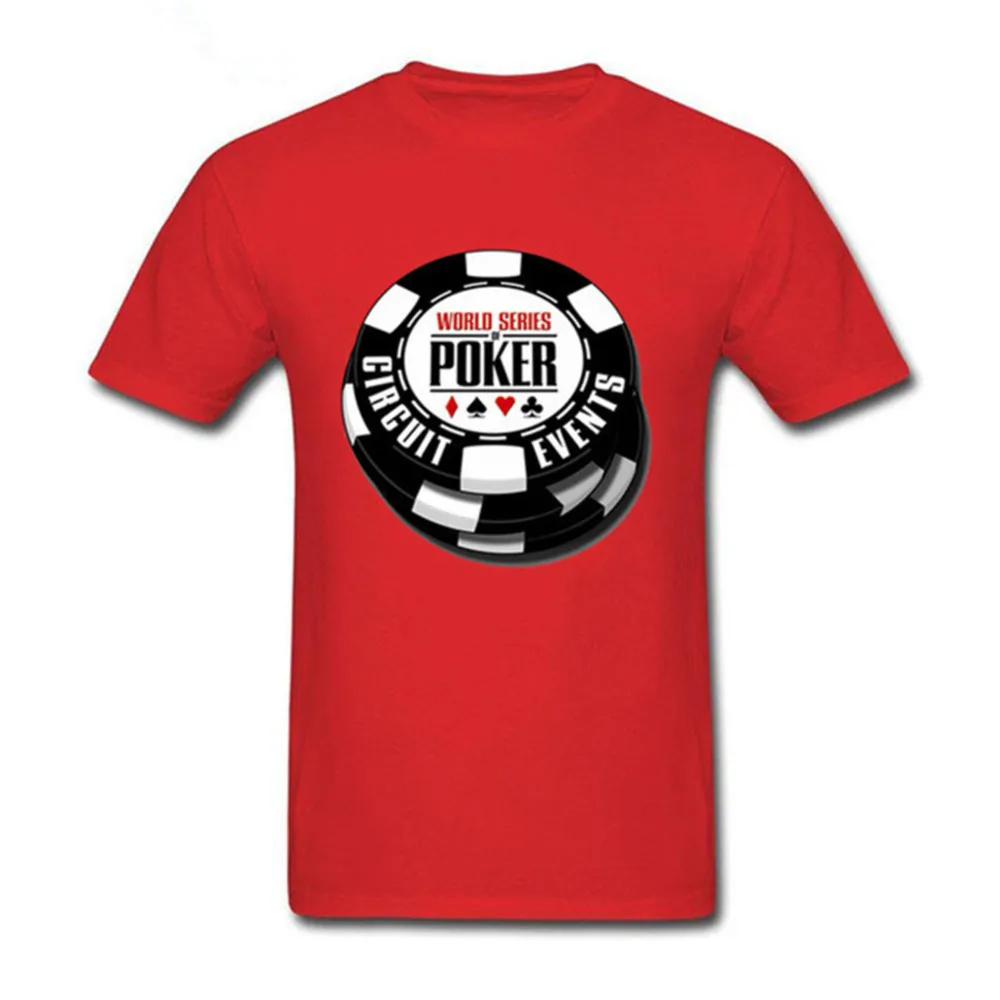 Повседневная мужская футболка с круглым вырезом мировой серии покера Wsop