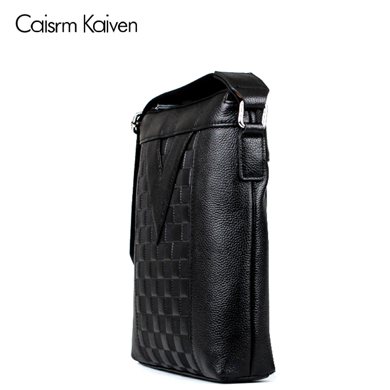 Caisrm kaiven новый бренд V слово кожаная мужская сумка повседневная мужской деловой
