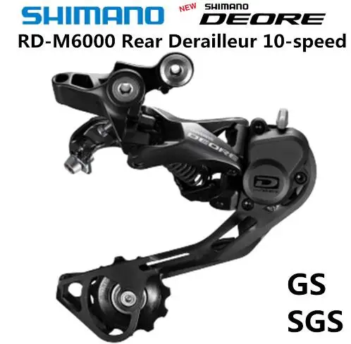 Shimano DEORE RD M6000 Shadow задний переключатель Горный велосипед M6000 GS SGS MTB переключатель 10 скоростей 20/30 скоростей
