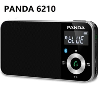panda 6210 wireless bluetooth speaker tf card lithium battery mini portable handsfree radio