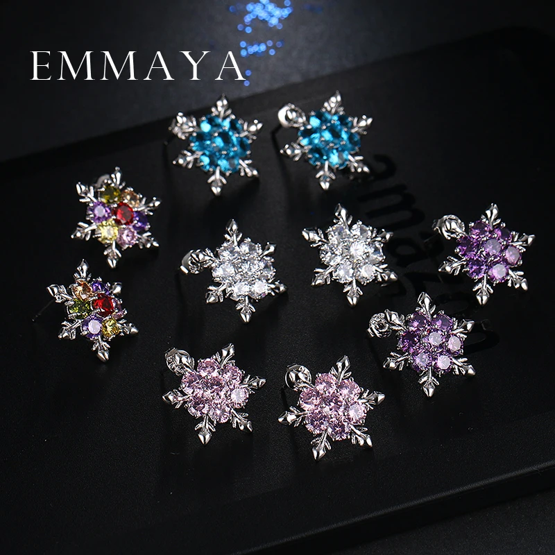 Женские серьги гвоздики с кристаллами Emmaya 2017|fashion stud earrings|stud earringsstud earrings for women |