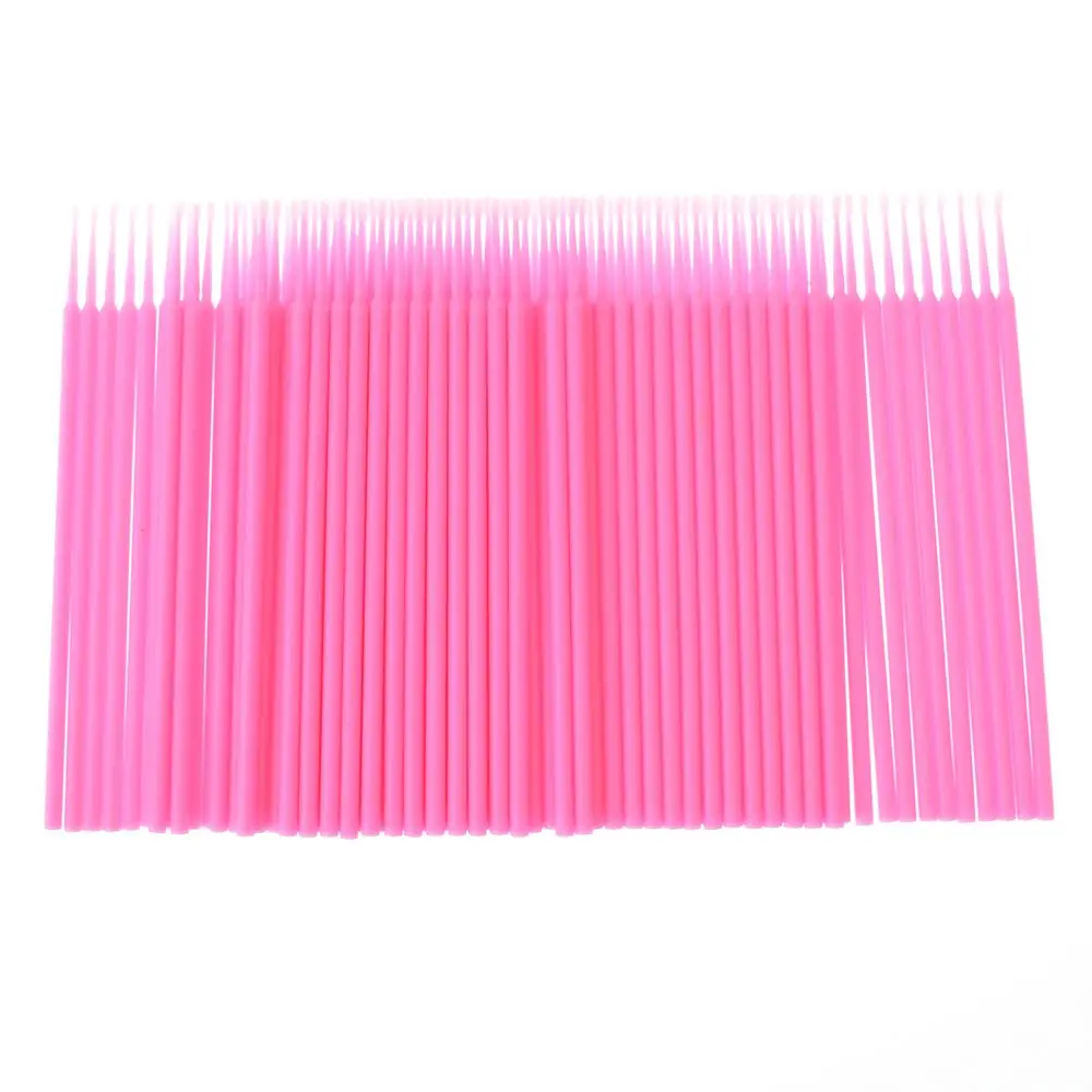 

100 Pcs/bag Durable Micro Disposable Eyelash Extension Makeup Brushes Individual Applicators Mascara Removing Tools Swabs