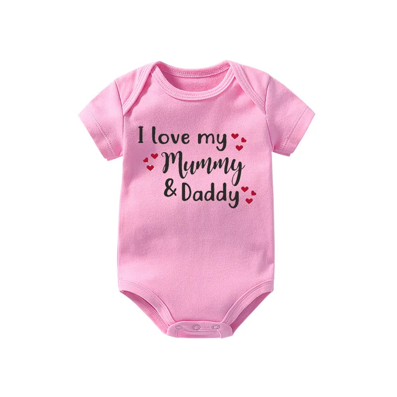 Culbutomind I love my Mommy and daddy/Забавный Цельный боди для малышей топ размер подарок