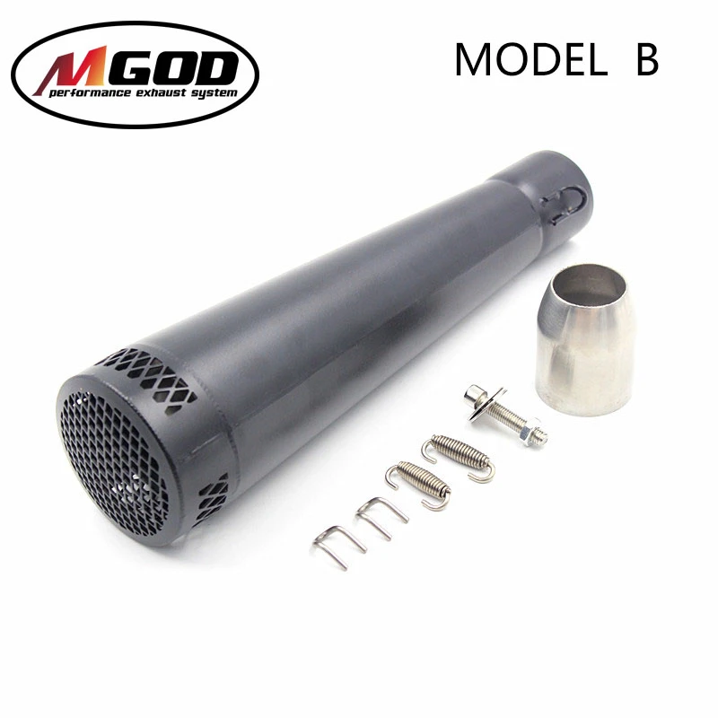 MGOD Akrapovic 51 мм универсальный глушитель для мотоцикла SC выхлопная нержавеющая