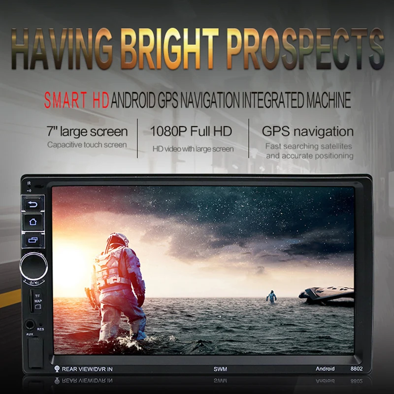 SWM gps автомобильное радио Android кассетный плеер 2 Din 1080P аудио Wifi Зеркало Ссылка
