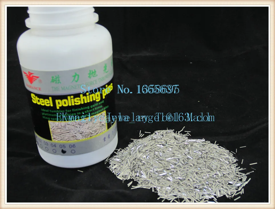

Jewelry Polishing Tools Stainless Shots 0.5x5mm Stainless Steel Magnetic Pins 1kg