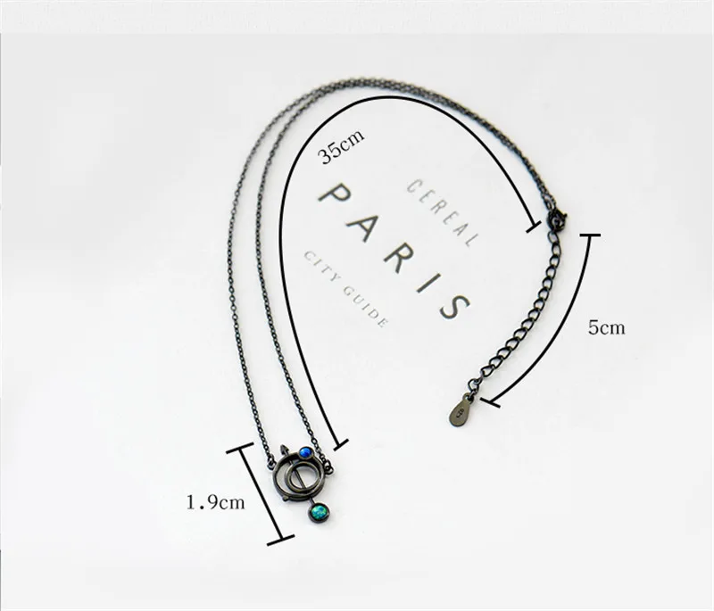 Небесные Подвески в виде глобуса ожерелье для женщин опал серебро 925 пробы