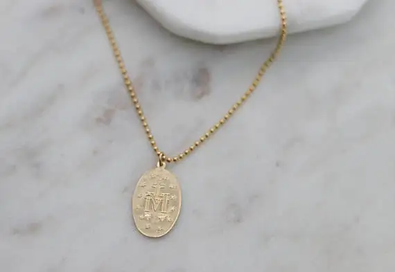 TTMM ювелирные изделия религиозные аксессуары бусы цепь медальон Дева Мария