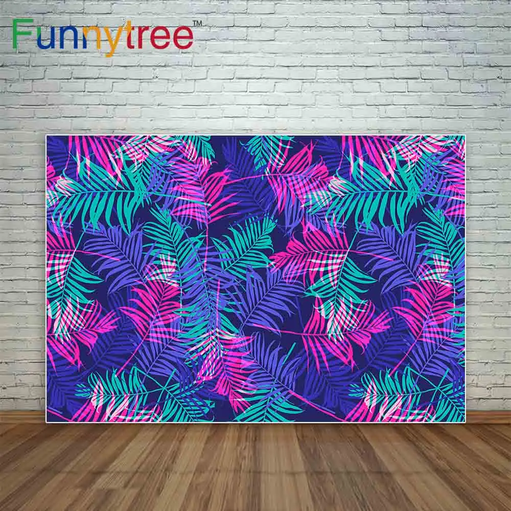 Funnytree сезона тематический фон для фотосъемки тропические джунгли вечерние