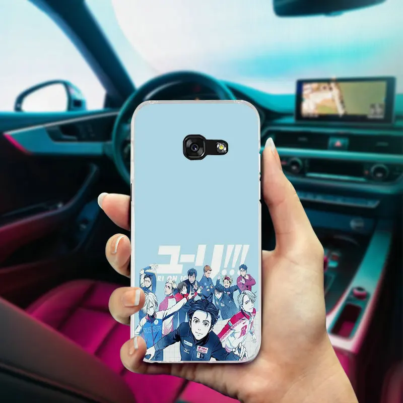 Мода Мультфильм Юри на льду Юрий для Samsung Galaxy J1 J2 J3 J5 J7 A3 A5 A7 2016 2017 чехол мягкий ТПУ