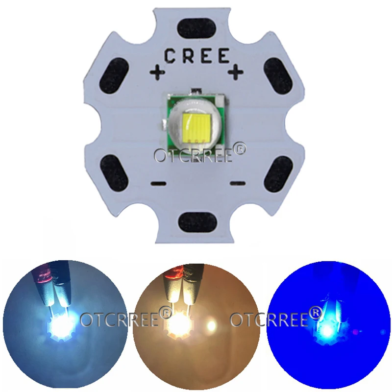 50 100 шт. CREE XML XM L T6 LED U2 10 Вт белый светодиод высокой мощности с 12 мм 14 16 20 PCB для