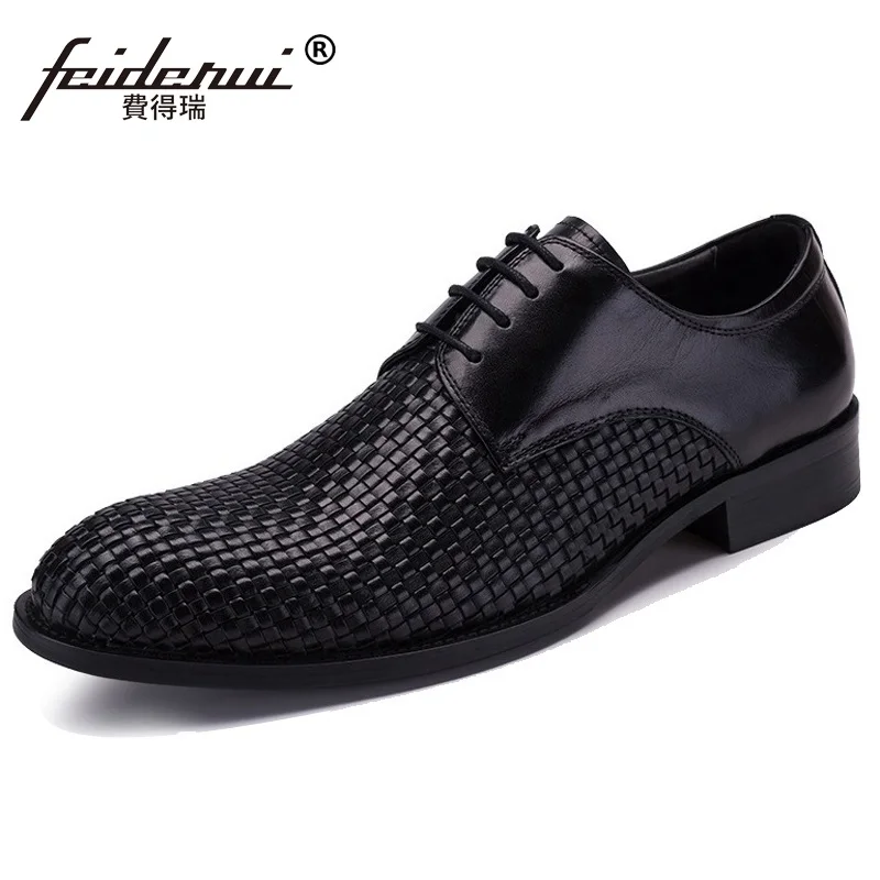 Лидер продаж Мужские модельные туфли ручной работы на плоской подошве мужские