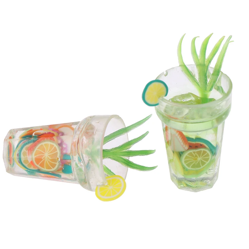 2 шт полимерные мини-чашки для фруктовых напитков фруктов чая модель Кукольный