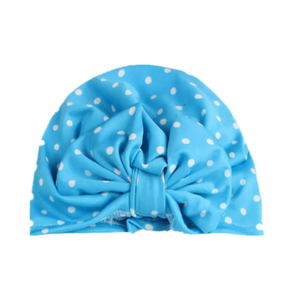 2019 Baby Accessories Toddler Kids Unisex Infant Bow-knot Headband Beanie Turban Hat Cap Head Wrap Dot Headwear Caps Gifts | Детская