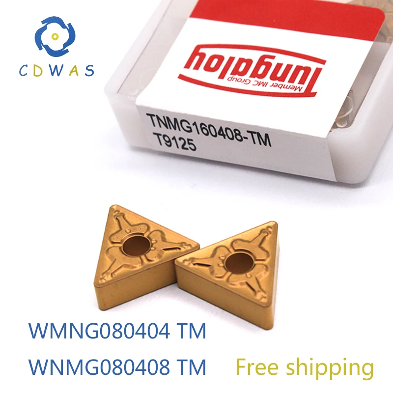 Tungaloy TNMG160408 TM T9125 высококачественный внешний токарный инструмент из карбида TNMG