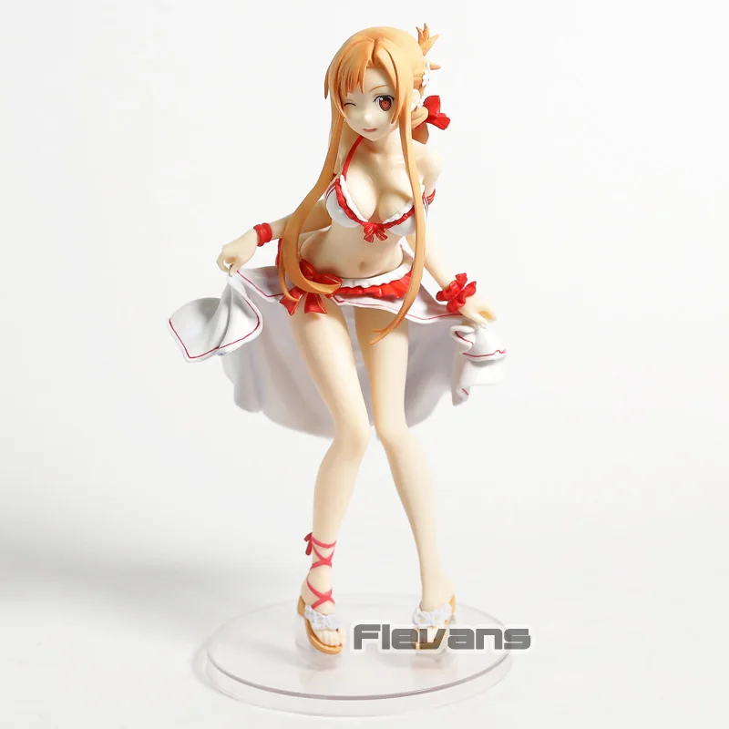 Sword Art онлайн Асуна в купальнике Ver. 1/7 Масштаб ПВХ сексуальная фигура САО Коллекционная модель игрушки
