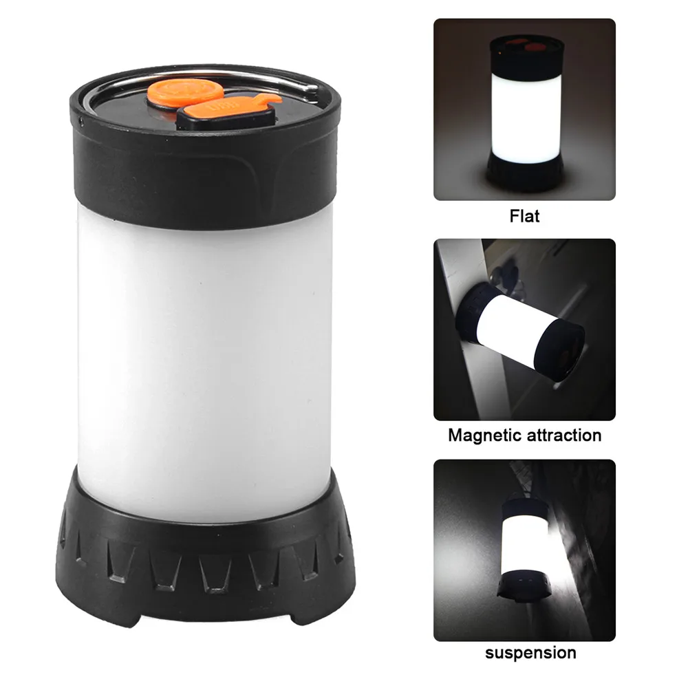 

UltraFire 200lm ultra-durable led camping light USB charging with magnet luz camping light Lantern Flash 18650 lithium battery (