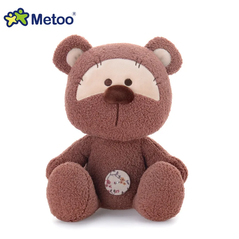 Кукла Metoo, милые Мультяшные Игрушки для девочек, мягкие плюшевые игрушки, милый медведь, милые животные для детей, подарок на Рождество, день рождения - Цвет: 1359-4