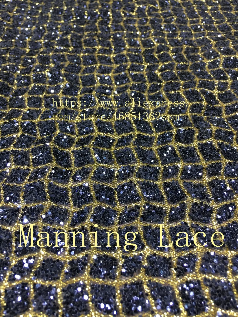 Manning-88051 вышитая сетчатая ткань с блестками | Дом и сад