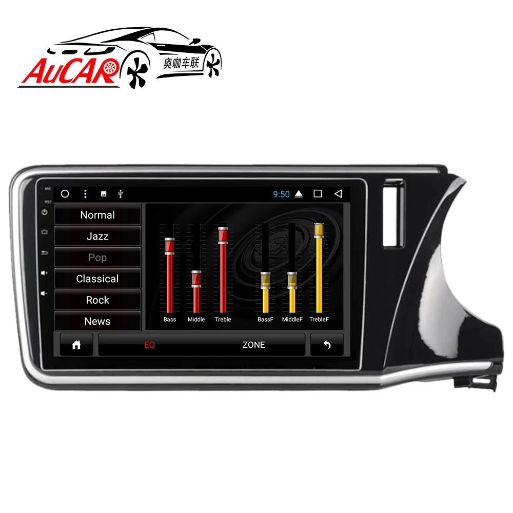 Android 9 дюймов Автомобильная навигационная система GPS для Honda City автомобильный