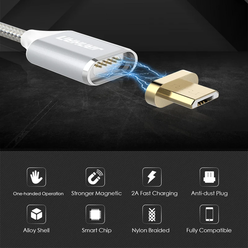 Магнитный кабель Micro usb JIANHAN зарядное устройство адаптер для быстрой зарядки и