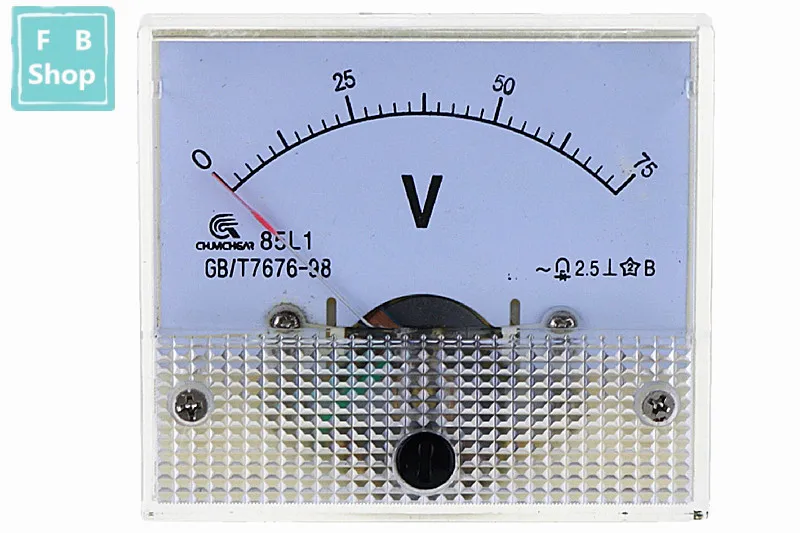 1 шт. 85L1-V 75V 100V 150V 200V 250V 300V 400V 450V 500V AC Аналоговый вольтметр Панель измеритель напряжения 64*56 мм