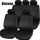 Универсальные автомобильные Чехлы Aimaao, полный комплект чехлов для передних и задних сидений, дизайн интерьера автомобиля (7 типов)