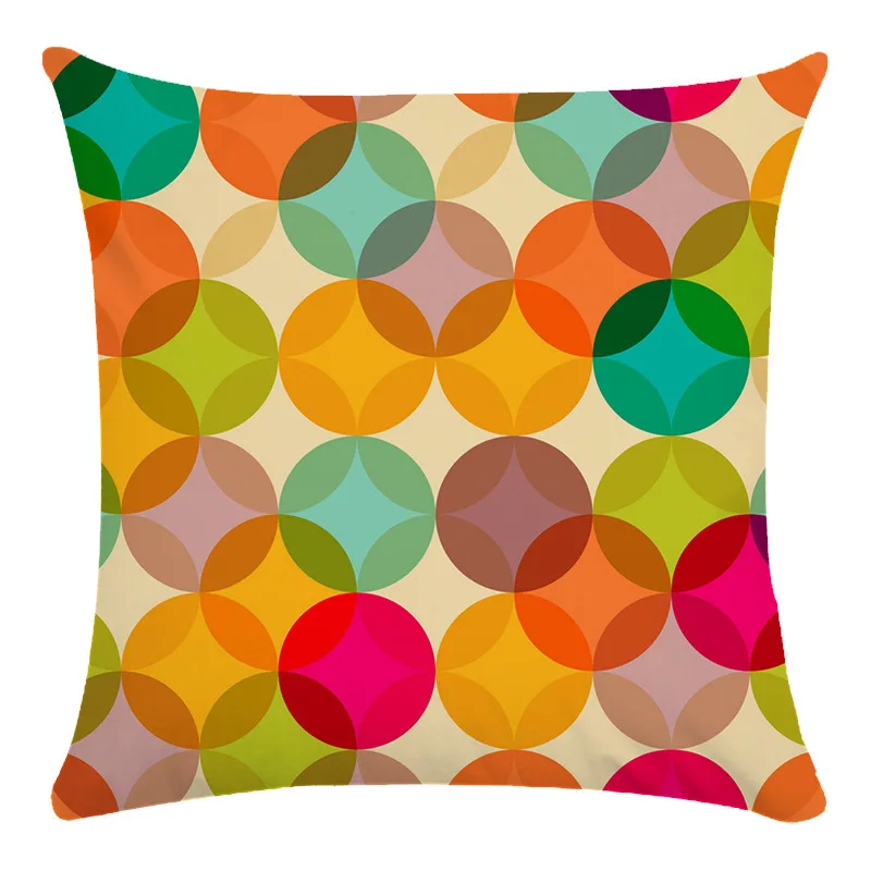 Модные декоративные подушки с геометрическим абстрактным узором для автомобиля