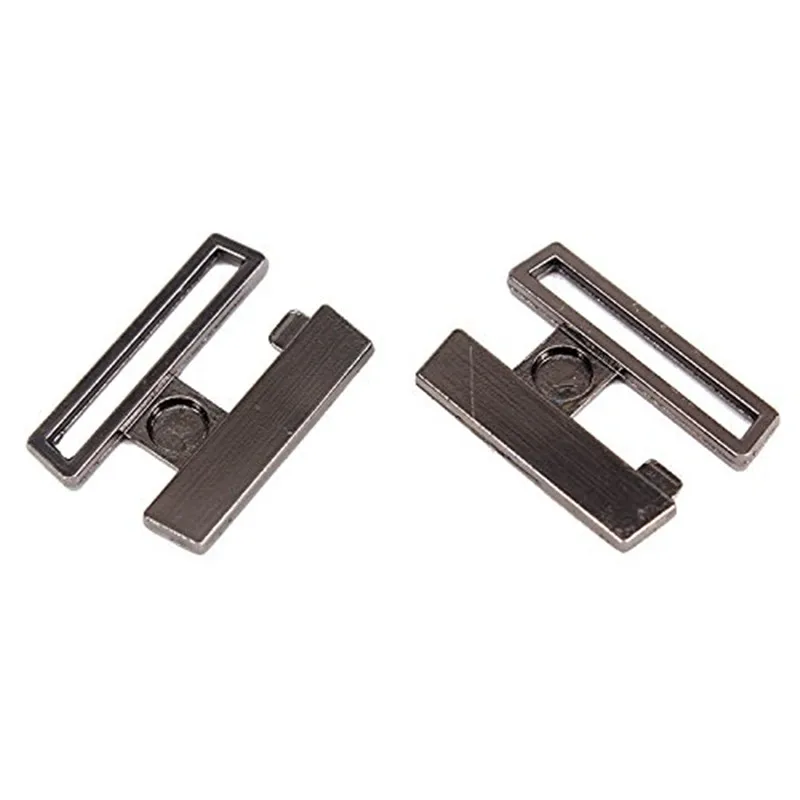 10 наборов черного пистолета металлическая лента закрытие талии крючки