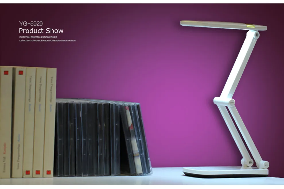 YAGE Настольная Лампа Night Light Сенсорный СВЕТОДИОДНЫЕ Настольные Лампы Без предела Затемнения светодиодные чтение книги стол свет usb Складной 10 шт. SMD Led