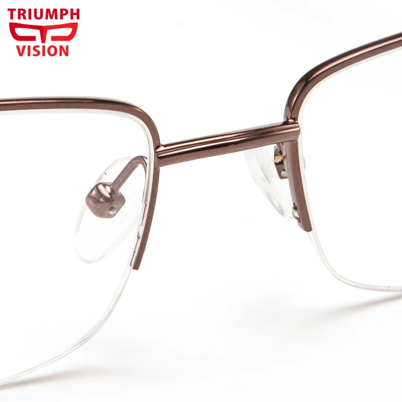 TRIUMPH VISION легкие тонкие полуоправы из нержавеющей стали очки с защитой от синего