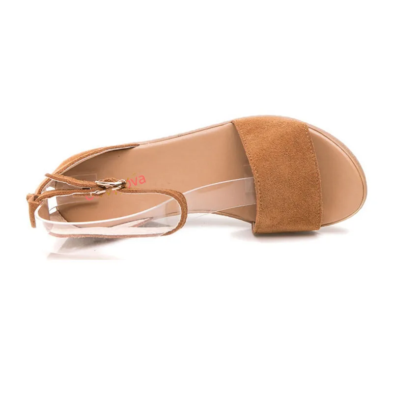 Босоножки на платформе Туфли танкетке с ремешком щиколотке босоножки высоком