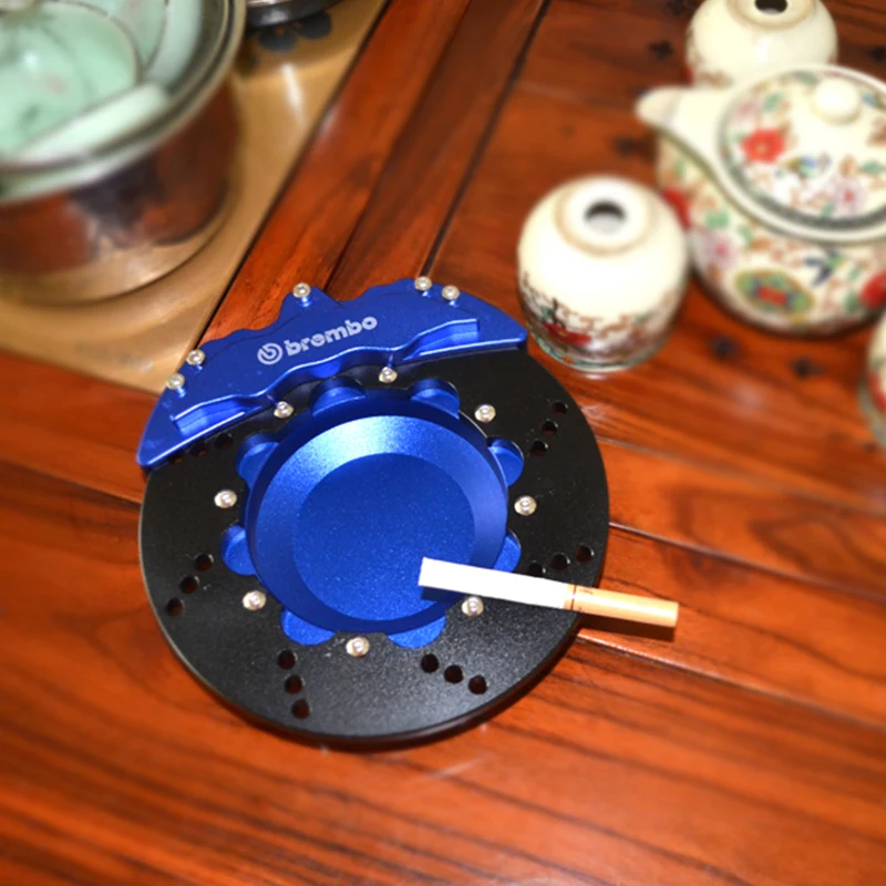 Новый гоночный штангенциркуль форма пепельница спиннинг черный вращения